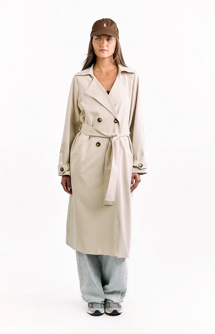Orla Cream Belted Trench Coat