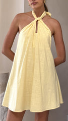 Maja Mini Dress - Yellow