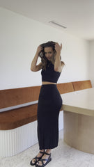 Senya Sleeveless Top - Black