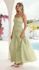 Willa Maxi Dress - Matcha