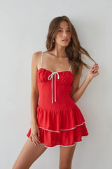 Fiorella Open Back Mini Dress