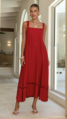 Libbie Maxi Dress - Red