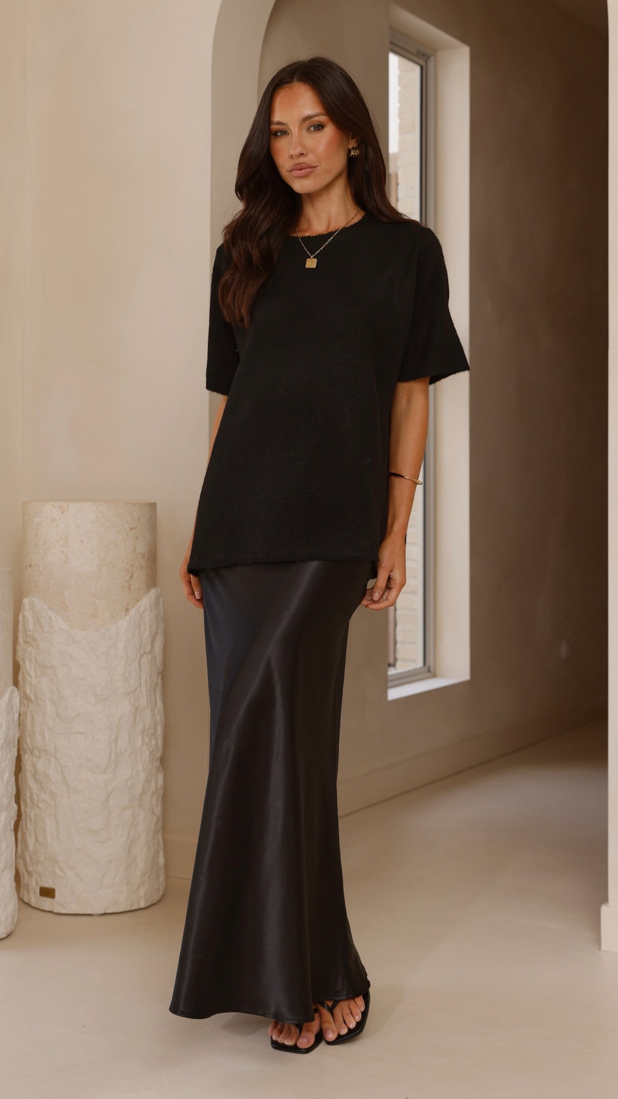 Tahlia Knit Top - Black