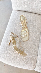 Stevie Heel - Gold Metallic