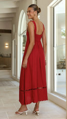 Libbie Maxi Dress - Red